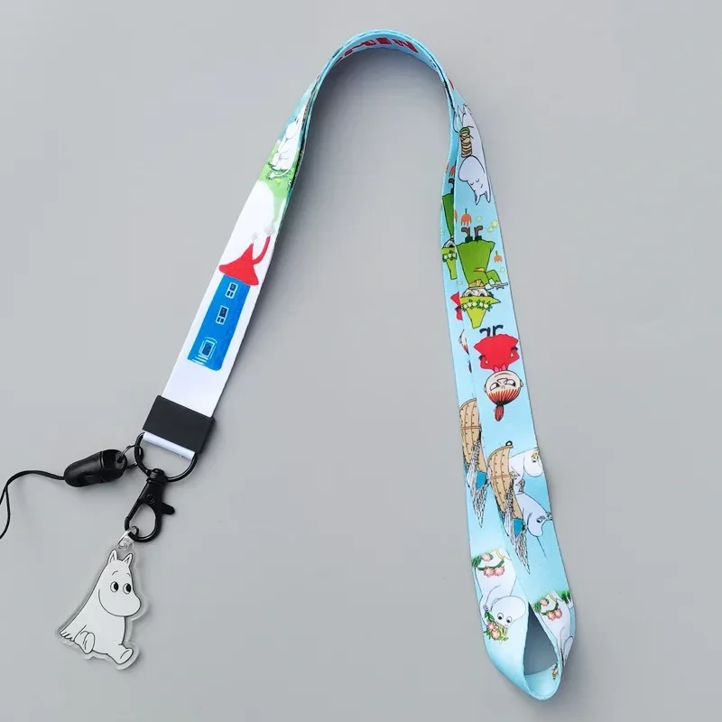 Lanyard Badge Holder - M-Moomins Cute Cartoon Style Mobile Phone
