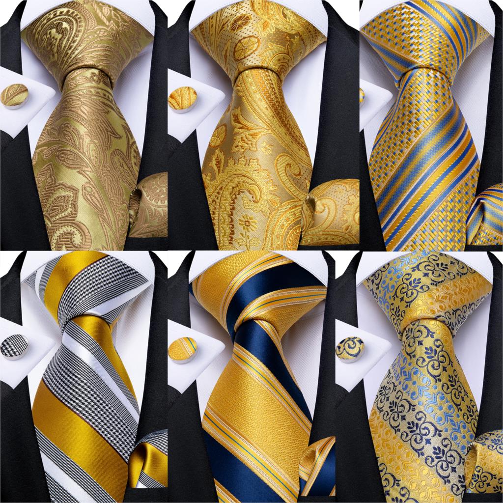 Pocket Square Set - Mens Tie Classic Jacquard Woven 8cm